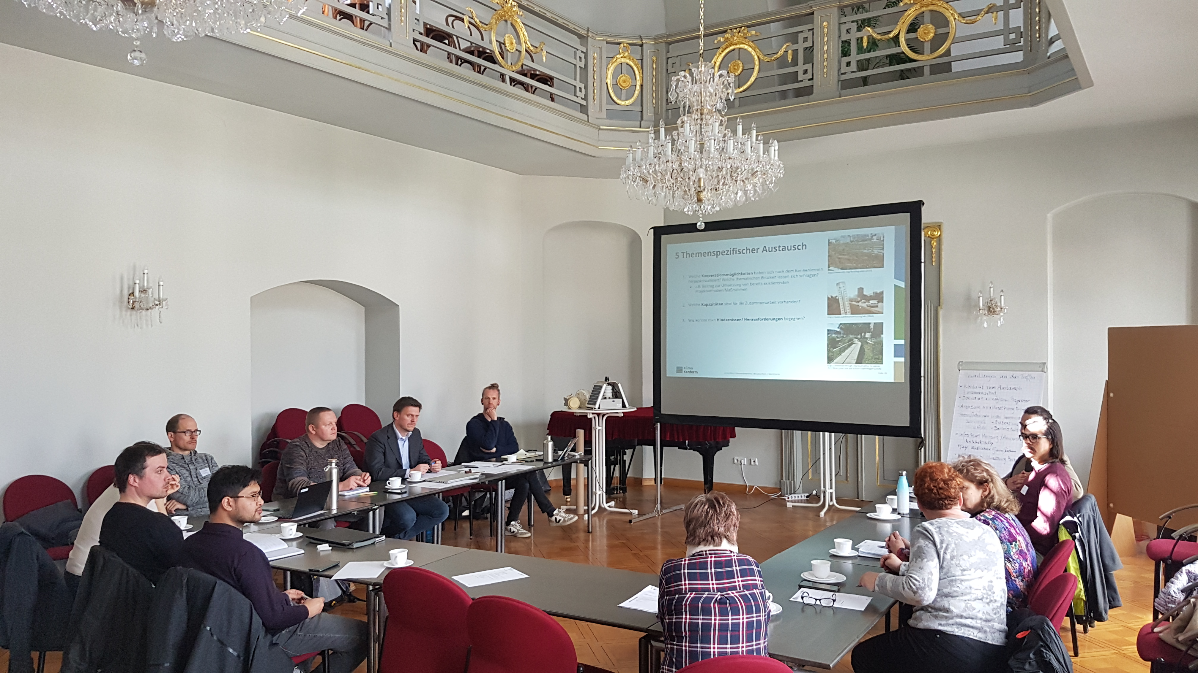 Foto des Auftaktreffens im Festsaal des Rathauses von Bad Köstritz