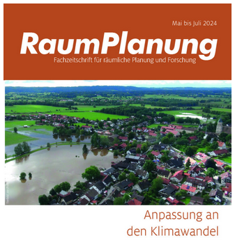 Ansicht der Zeitschrift RaumPlanung "Anpassung an den Klimawandel"