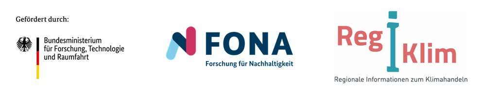 Logos BMFT, FONA, RegIKlim